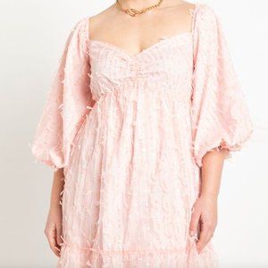 ELOQUII Tulle Dress in Pink with Sequins, Size 14 (NWT)